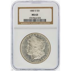 1880-S $1 Morgan Silver Dollar NGC Graded MS63