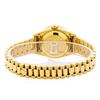 Image 4 : Ladies 18KT Yellow Gold Rolex President Watch with Diamond Bezel & Dial