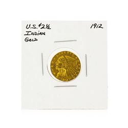 1912 $2 1/2 Indian Head Quarter Eagle Gold Coin