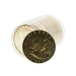 Roll of (20) 1963 Franklin Half Dollar Coins BU
