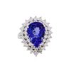 Image 2 : 14KT White Gold 5.68ct Tanzanite and Diamond Ring
