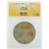 Image 1 : Toned 1881 $1 Morgan Silver Dollar ANACS Graded MS60 Cleaned
