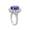 Image 3 : 14KT White Gold 5.24ct Tanzanite and Diamond Ring