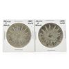 Image 1 : Set of (2) 1889-1890 8 Reales Mexico Silver Coins