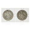 Image 2 : Set of (2) 1889-1890 8 Reales Mexico Silver Coins