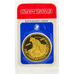1984 1 oz. Engelhard The American Gold Prospector Coin