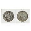Image 2 : Set of (2) 1884-1885 8 Reales Mexico Silver Coins