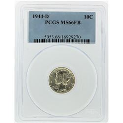 1944-D Mercury Dime PCGS Graded MS66FB