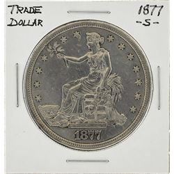 1877-S $1 U.S. Trade Silver Dollar Coin