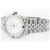 Image 9 : Mens Rolex Stainless Steel Diamond and Ruby Datejust Wristwatch