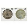 Image 1 : Set of (2) 1880 and 1883 8 Reales Mexico Silver Coins
