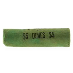 Roll of (50) 1964 Brilliant Uncirculated Roosevelt Dimes