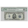 Image 1 : 1934C $5 Silver Certificate Note PMG Graded Choice Uncirculated 64
