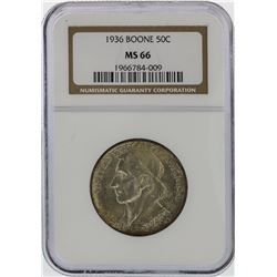 1936-D Daniel Boone Bicentennial Commemorative Half Dollar NGC MS66