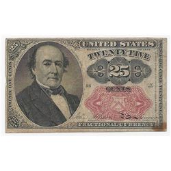 1874 25 Cent Fractional United States Currency Note