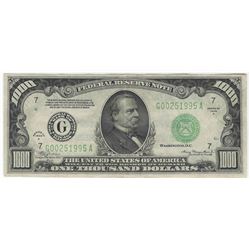 1934A $1000 Federal Reserve Note Chicago