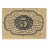 Image 2 : July 17, 1862 Five Cents First Issue Fractional Currency Note