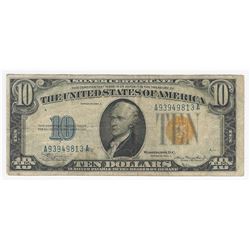 1934A $10 North Africa Silver Certificate