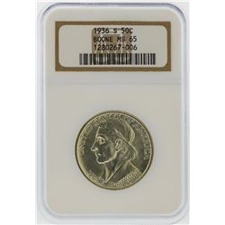 1936-S Daniel Boone Bicentennial Commemorative Half Dollar NGC MS65