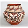 Image 1 : Early Southwest Pottery Water Jar with Painted Design 11" D. 11" H.  Good Condition with Wear Due To