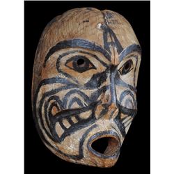 19TH C. Kwakiutl Dance Mask Collected by Marius Barbeau, Then Passed to His Friend Sam Borenstein in