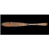 Image 2 : Heiltsuk Carved Paddle with Painted Design Attributed to Captain Carpenter ca. 1900  54" L. 5 3/4" W