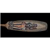 Image 3 : Tlingit Carved Paddle with Painted Killer Whale Design and Stitched Native Addition 60" L. 7" W.  Fa