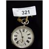 Image 1 : 63369DC Sterling Silver Key Wind Pocketwatch