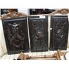 Image 1 : 3 Carved Oak Panels