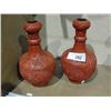 Image 1 : Pair Cinnabar Decanters