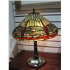 Image 1 : Lead Glass Tiffany Style Dragonfly Table Lamp
