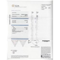 Step Cut Triangular Diamond