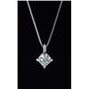 Image 1 : Ideal Square Diamond Necklace