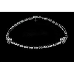 2.82 TCW Ideal Square Diamond Bracelet