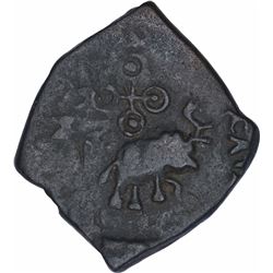 Copper Coin of Satavahana Dynasty of Kaushikiputra Satakarni.