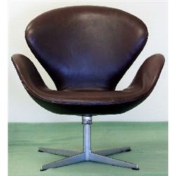 Swan, Arne Jacobsen, Fritz Hansen, brown skin