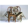 Image 1 : Chairs, set of 4, painted pine, 17/1800, H 91