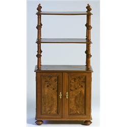 Whatnot, walnut, c 1880, H 127.