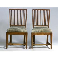 Chairs, pair, slightly damaged, 17/1800, H 86