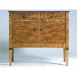 Washstand with two drawers, birch, c 1920, H