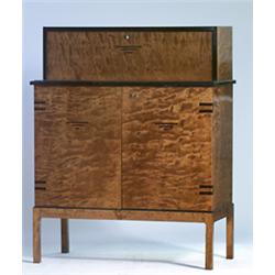 Side cabinet, birch, c 1920, H 125, W 100.