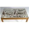 Image 1 : Table with marquetry "Europe", marked Mjölby