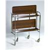 Image 1 : Serving cart, collapsible, chrome and plastic