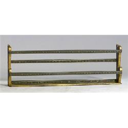 Plate rack, blue painted pine, 1850-1900, H 4