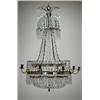 Image 1 : Cut-glass chandelier, 8 candle arms, 1800-185