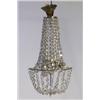 Image 1 : Cut-glass chandelier, c 1920, H 60.