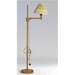 Floor lamp, beech/teak, Calm Malmsten, "Stake