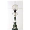 Image 1 : Table oil lamp, patinated-bronz, 18/1900, tot