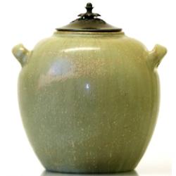 Urn with bronzelid, Patrick Nordström, lid by