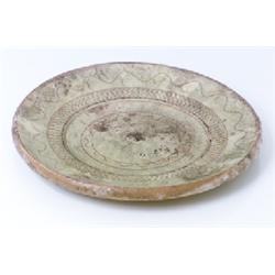 Plate, Engelholm, earthenware, diam. 31, sign